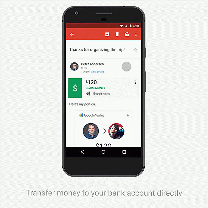 Sie können jetzt Geld mit Google Mail senden und empfangen