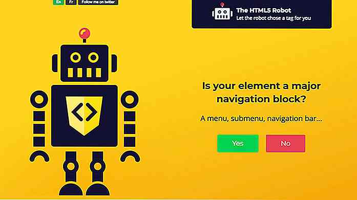 Encuentra etiquetas semánticas con este robot HTML5