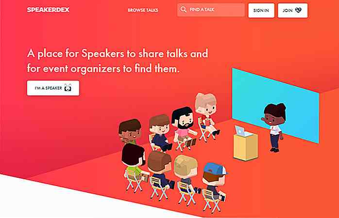 Finden und teilen Sie Tech Talks mit der Speakerex Community