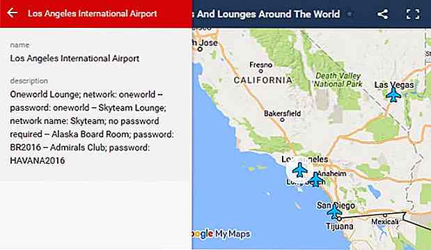 Contraseñas WiFi de aeropuertos de todo el mundo; hay un mapa para eso