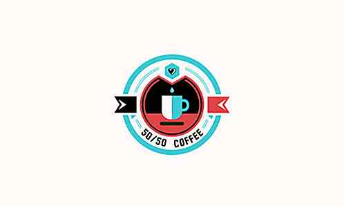 20 brassage de modèles de logos sur le thème du café