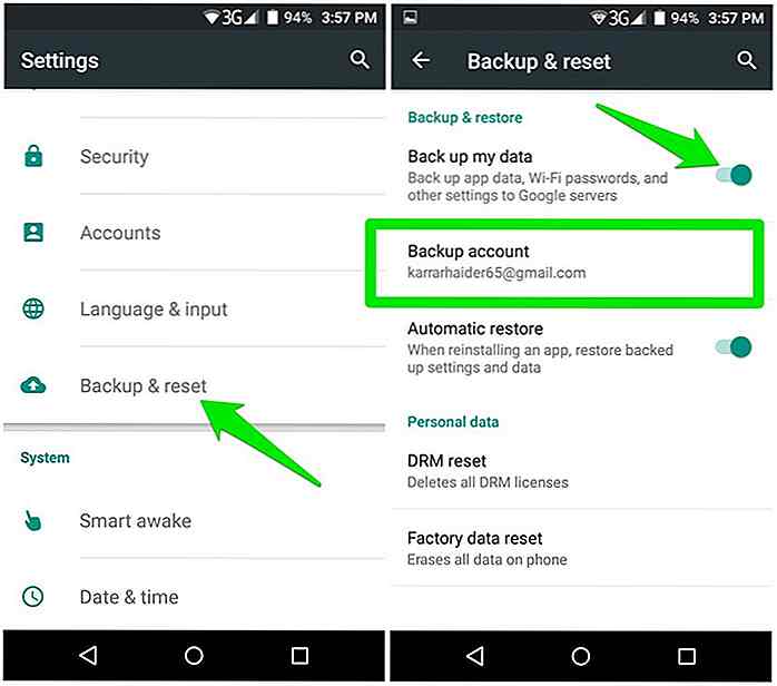 Cómo mover todos los datos a un nuevo dispositivo Android