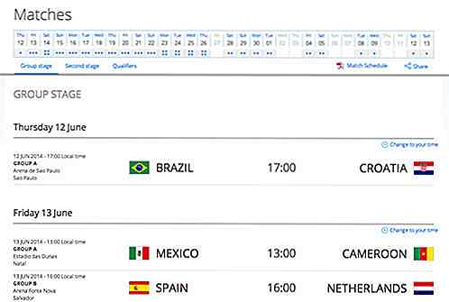 Cómo convertir el calendario de partidos de la Copa Mundial a su zona horaria [Quicktip]