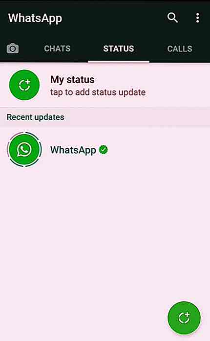 WhatsApp Status - En Snapchat-inspirert Feature