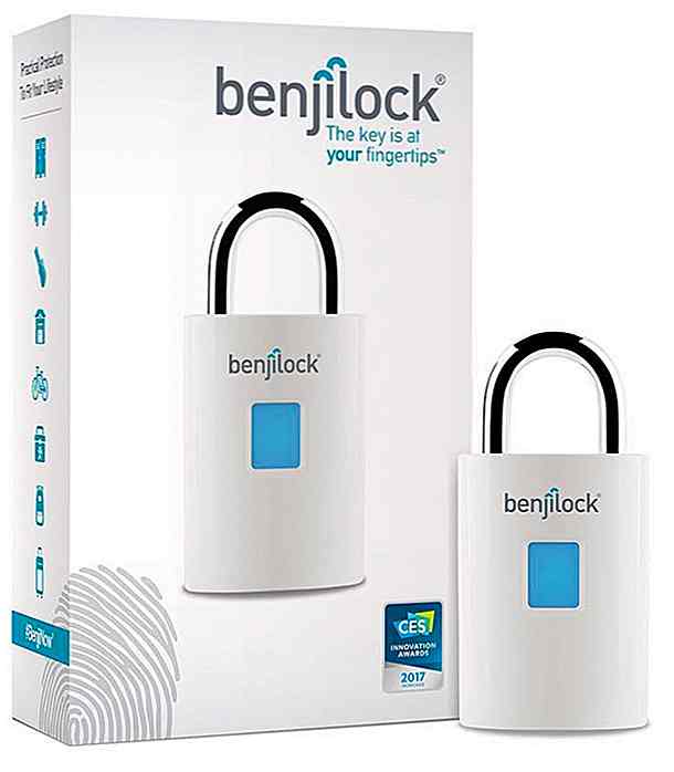 Treffen Sie BenjiLock, das weltweit erste wiederaufladbare Vorhängeschloss mit Fingerabdruck-Technologie