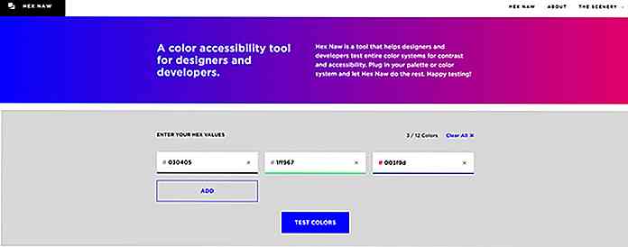 Testez l'indice de couleur de l'accessibilité de votre site à l'aide de Hex Naw