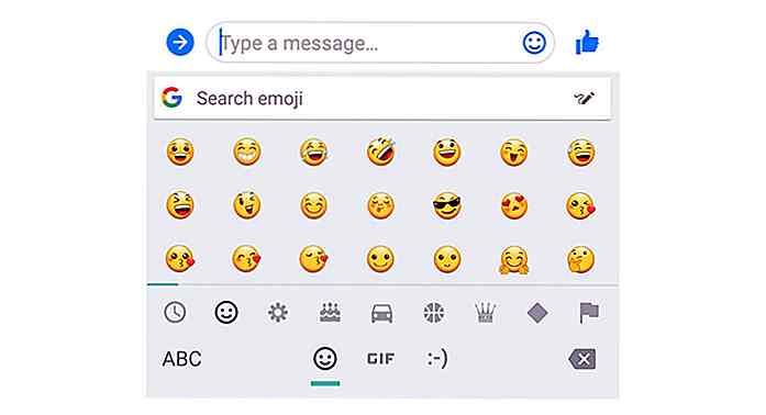 Recherche d'emojis dans Gboard en utilisant Doodles