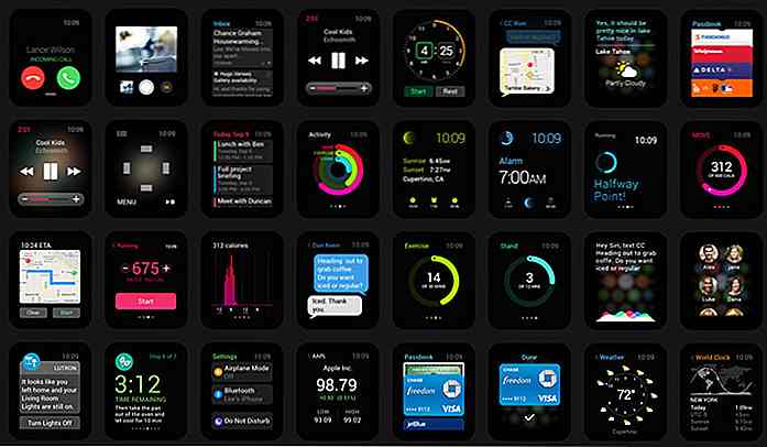 20+ Apple Watch GUI-Kits und Vorlagen, die Sie herunterladen können