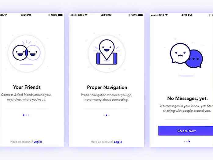40 clevere leere State Designs für mobile Apps