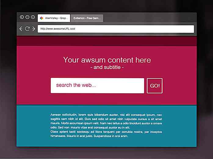 30 kostenlose Web Browser Frame PSD Vorlagen