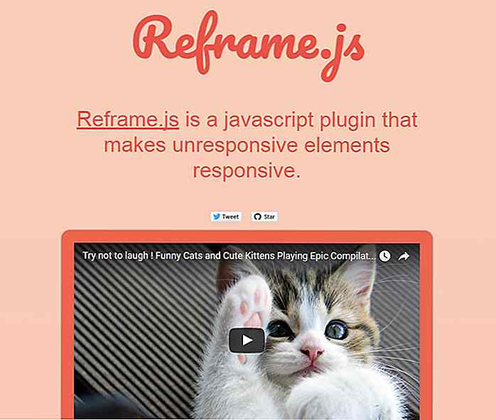 Haga que todo el contenido incrustado sea receptivo con Reframe.js