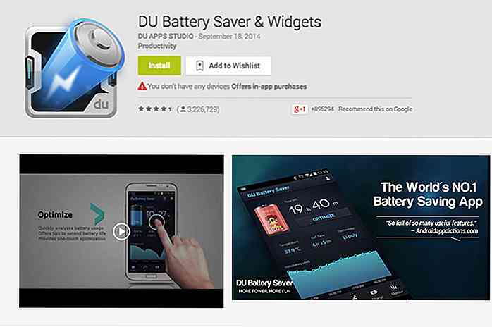12 aplicaciones para una mayor duración de la batería [Android]