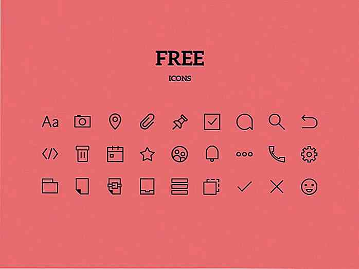 20 gratis pictogrammensets voor minimalistische motieven